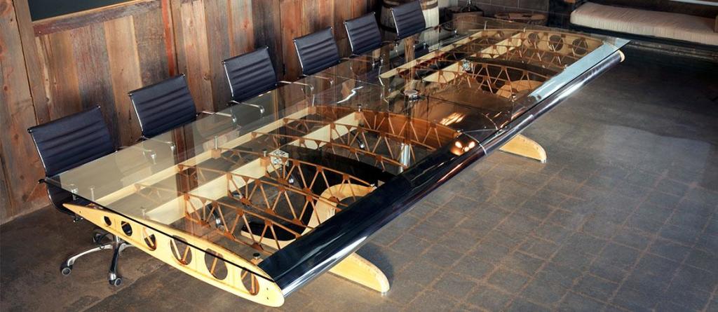 airplane wing conference table