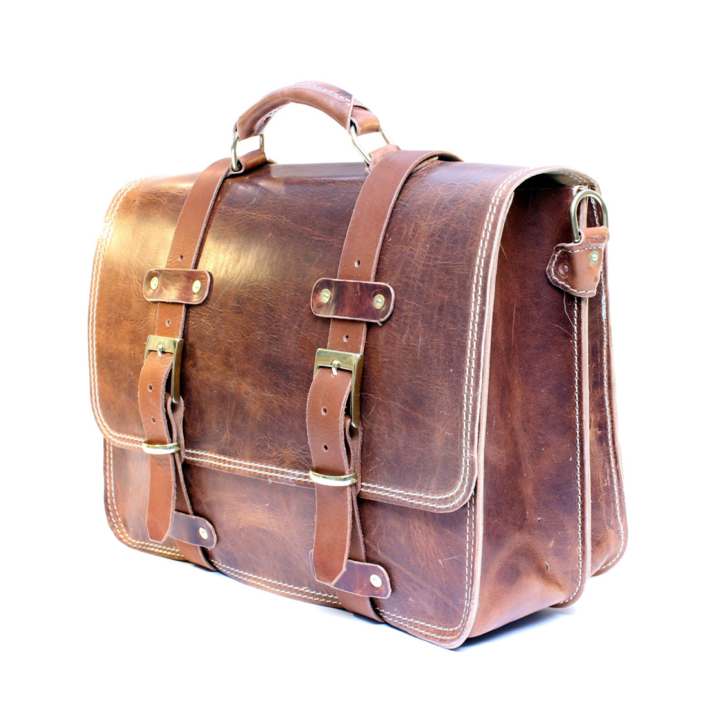 lether briefcase for men