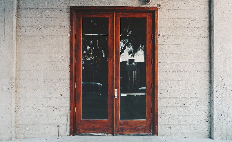 glazed doors