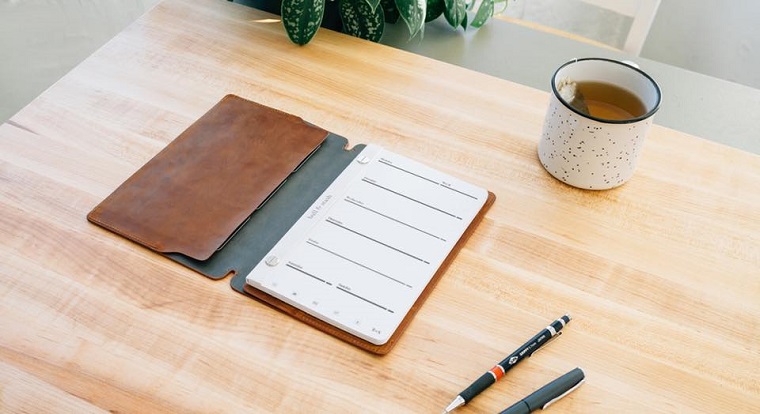 leather journal weekly planner